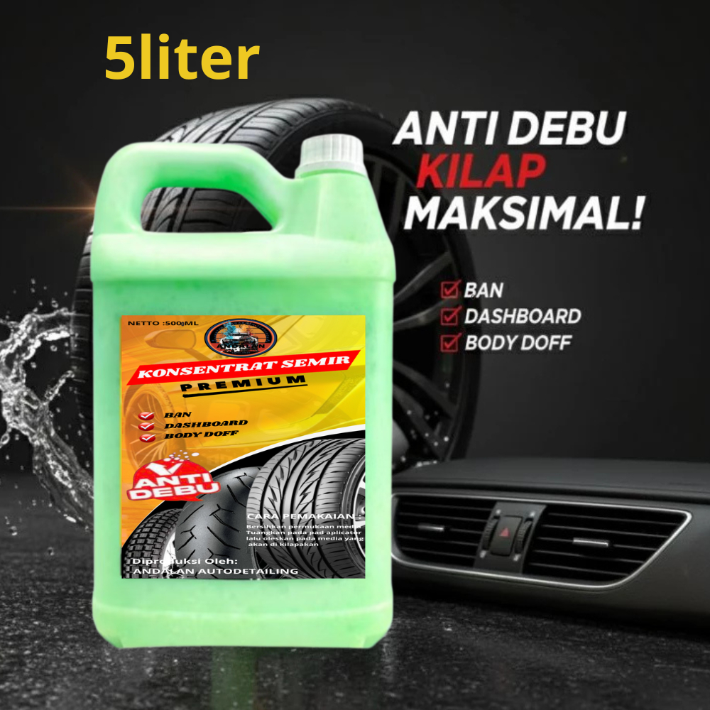 Semir Ban Mobil Tahan Lama Semir Ban Motor Permanen Penghitam Pengkilap Ban Motor 500ML
