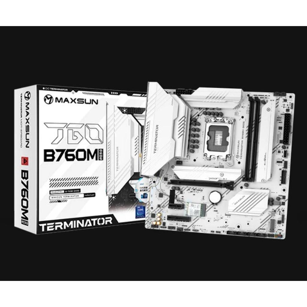 MAXSUN Terminator B760M GKD5 ICE (LGA1700, B760, DDR5, USB3.2 Type-C, SATA3)