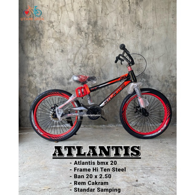 (Khusus kurir instan) Sepeda Anak Cowok BMX Ring 20 Atlantis Rem Cakram | Sepeda BMX Atlantis Rem Ca