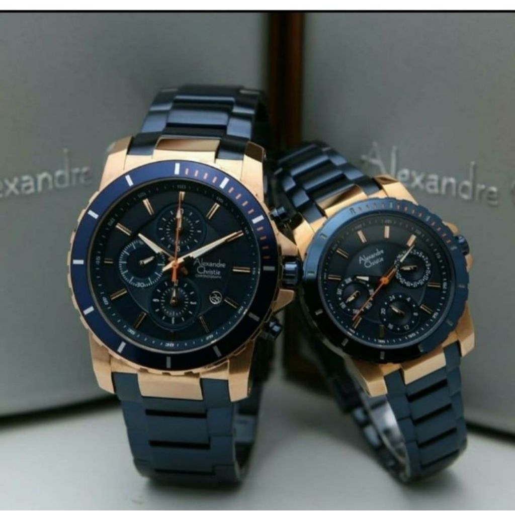 Jam Tangan Couple Alexandre Christie Ac 6141 /Ac6141 Original