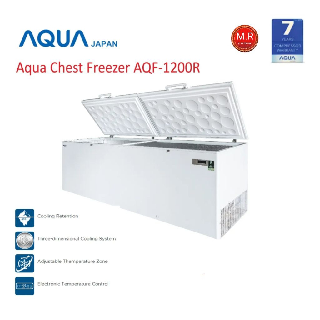 CHEST FREEZER AQUA 1200 LITER AQF-1200R GARANSI RESMI 7 TAHUN