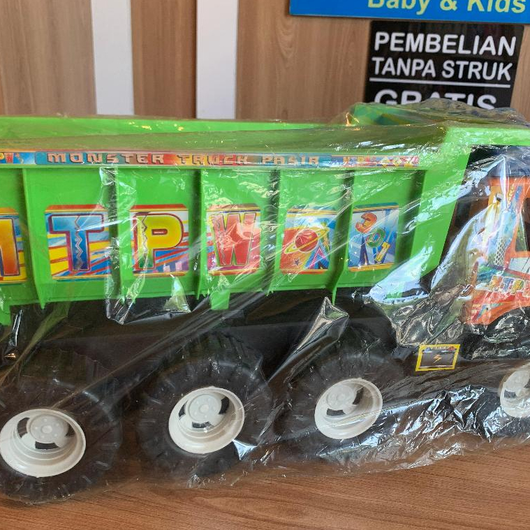 Truk Mainan Dump Pasir Plastik