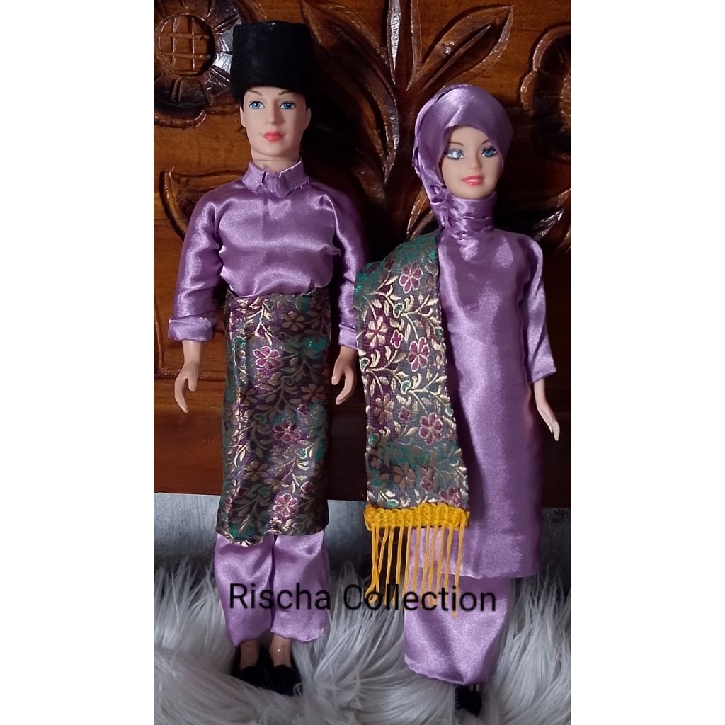 BONEKA hias adat melayu baju kurung