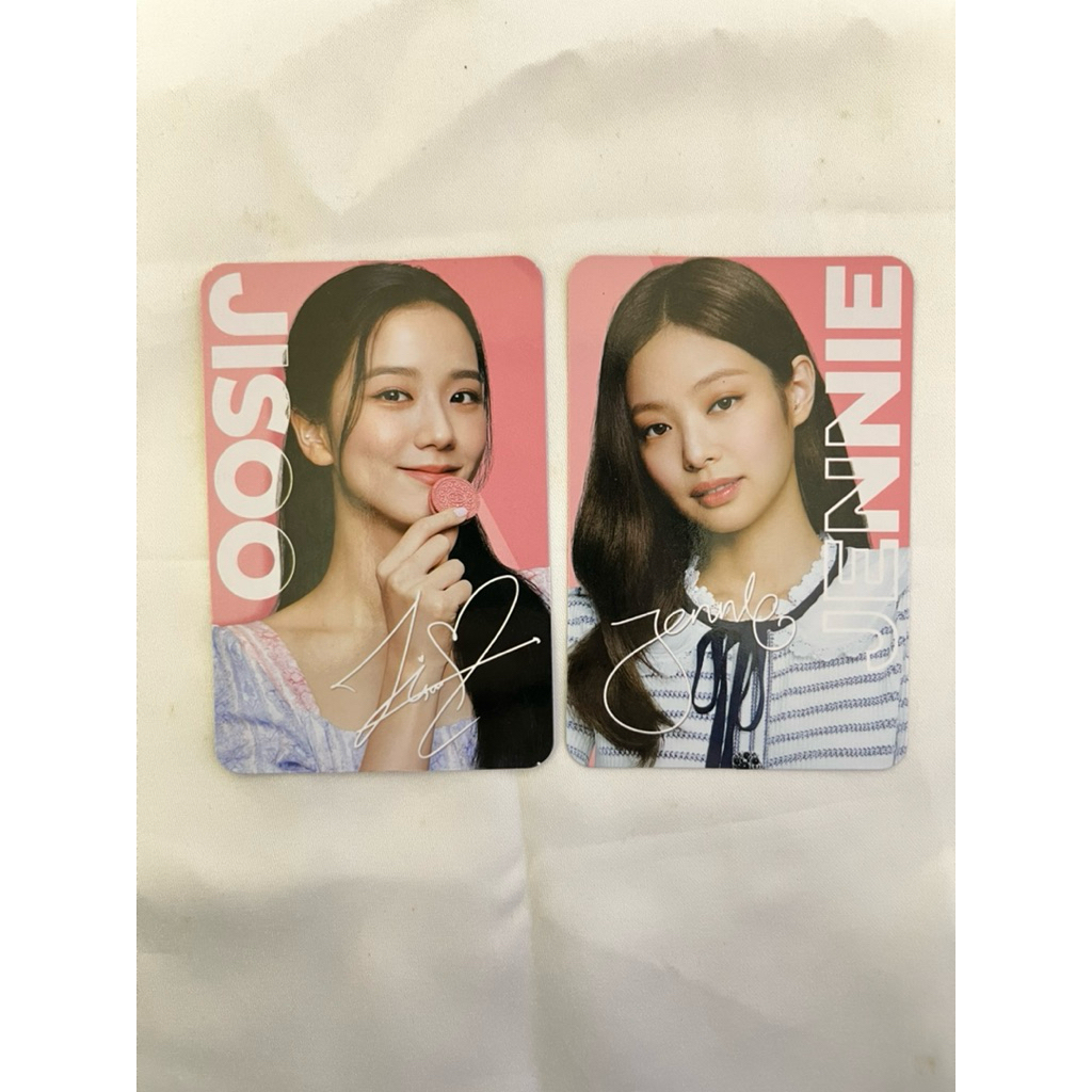 photocard oreo blackpink jennie jisoo