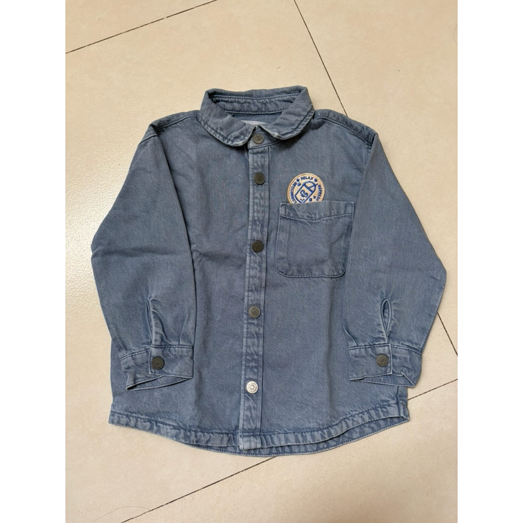 Preloved Denim Shirt Zara Kids