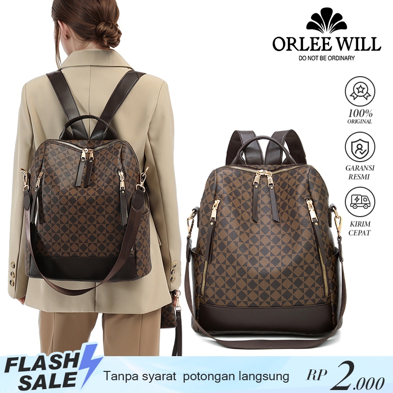 ORLEE WILL Tas Ransel Wanita Backpack Kapasitas Besar Wanita OL-80328