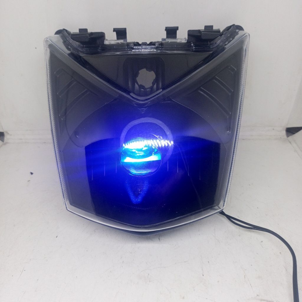 CUSTOM REFLEKTOR LAMPU DEPAN BEAT FI BEAT 2013-2015 PLUS LAMPU H4 FULLSET
