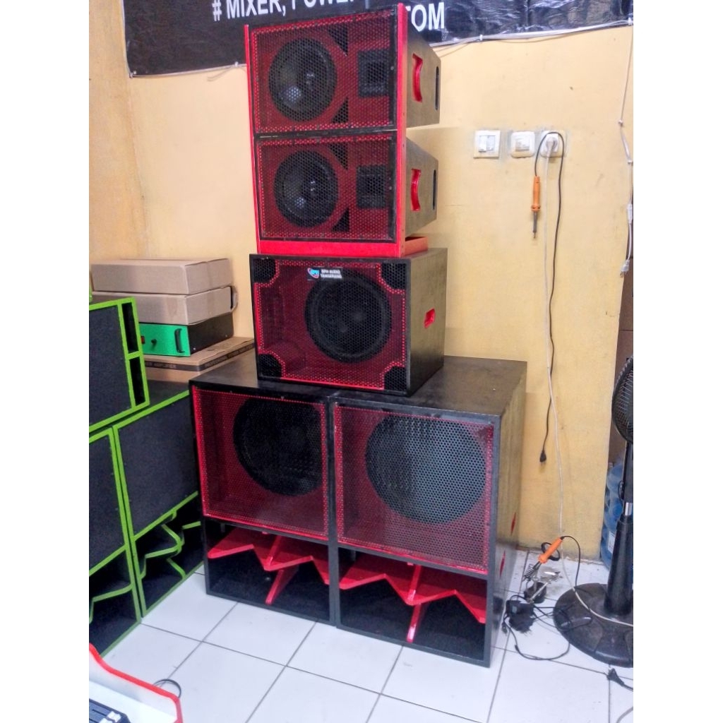 paket sound sistem 15 inc tanpa power dan mixer