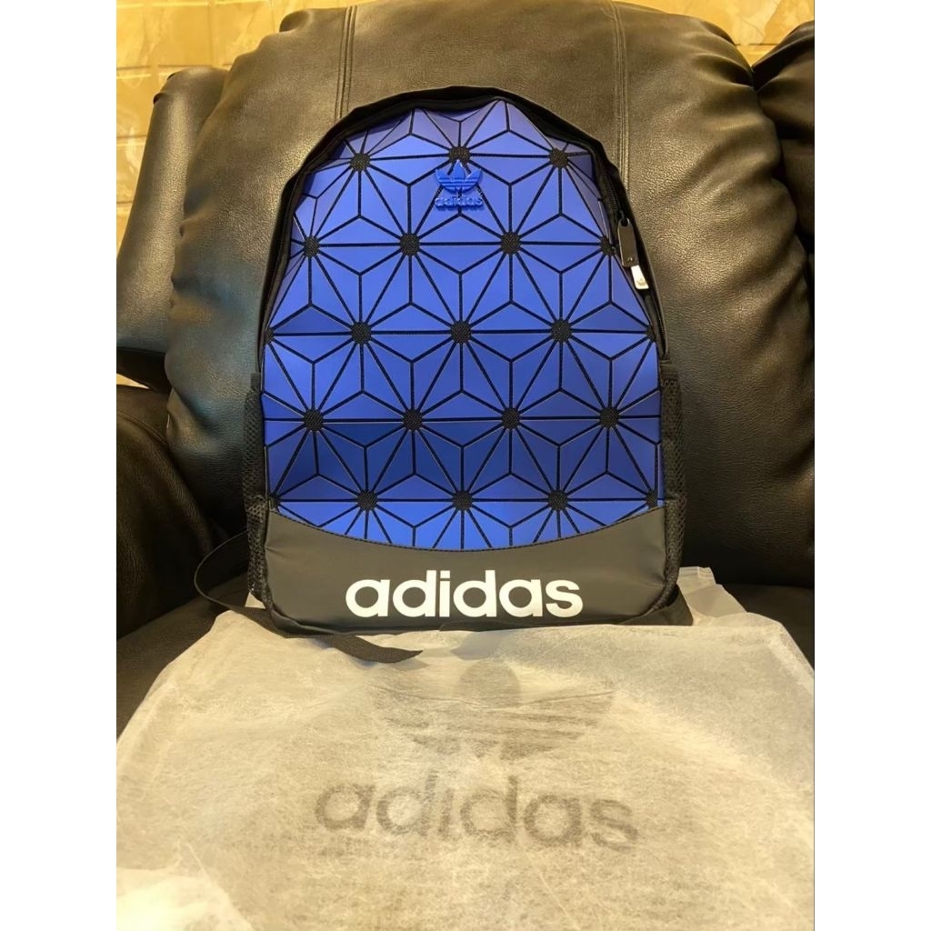 TAS RANSEL ADIDAS ISSEY MIYAKE OLD PATTERN ORIGINAL BLUE BACKPACK / RANSEL BEST SELLER BISA COD / RA