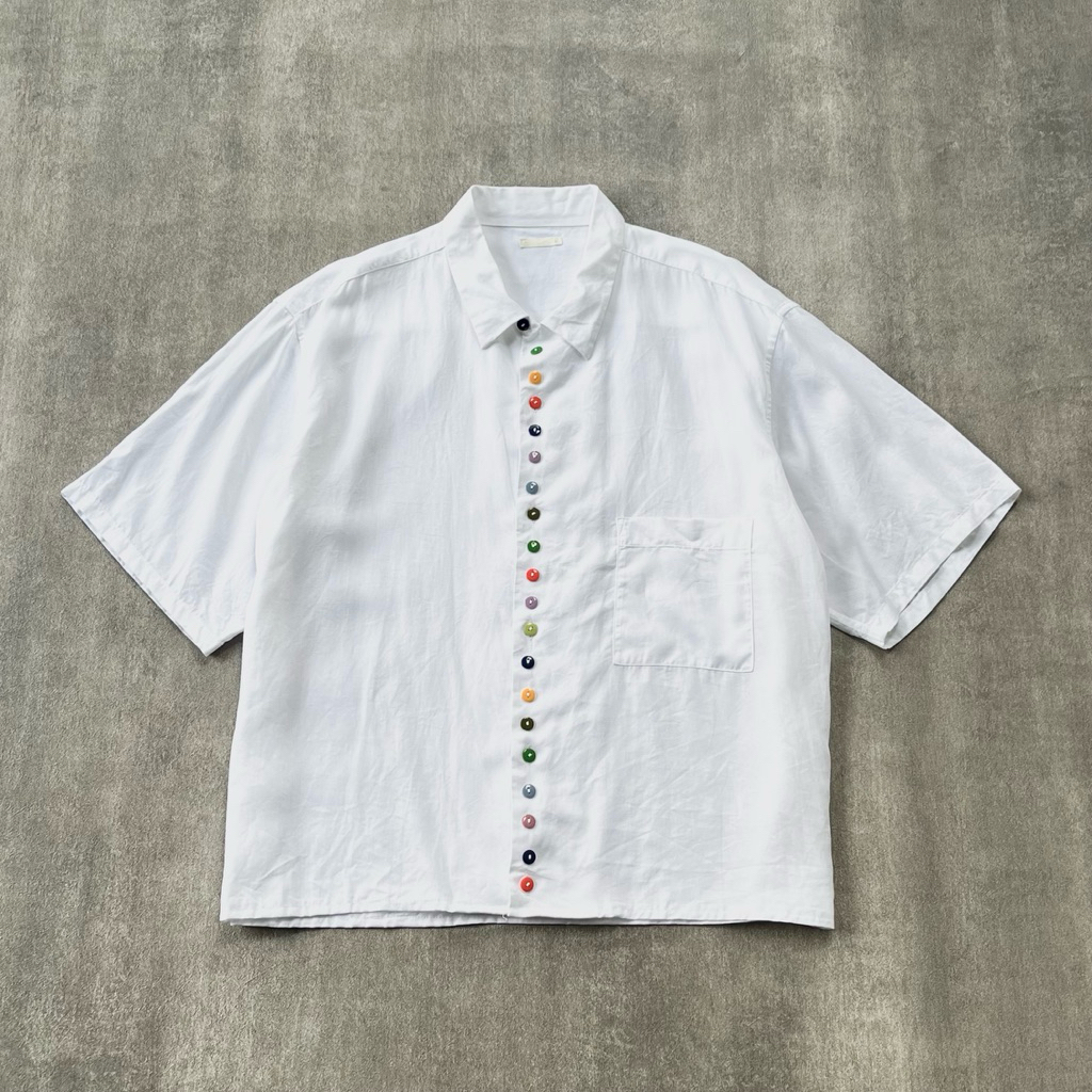 GU UNIQLO Button Shirt Size L fit XL Boxy 62x61