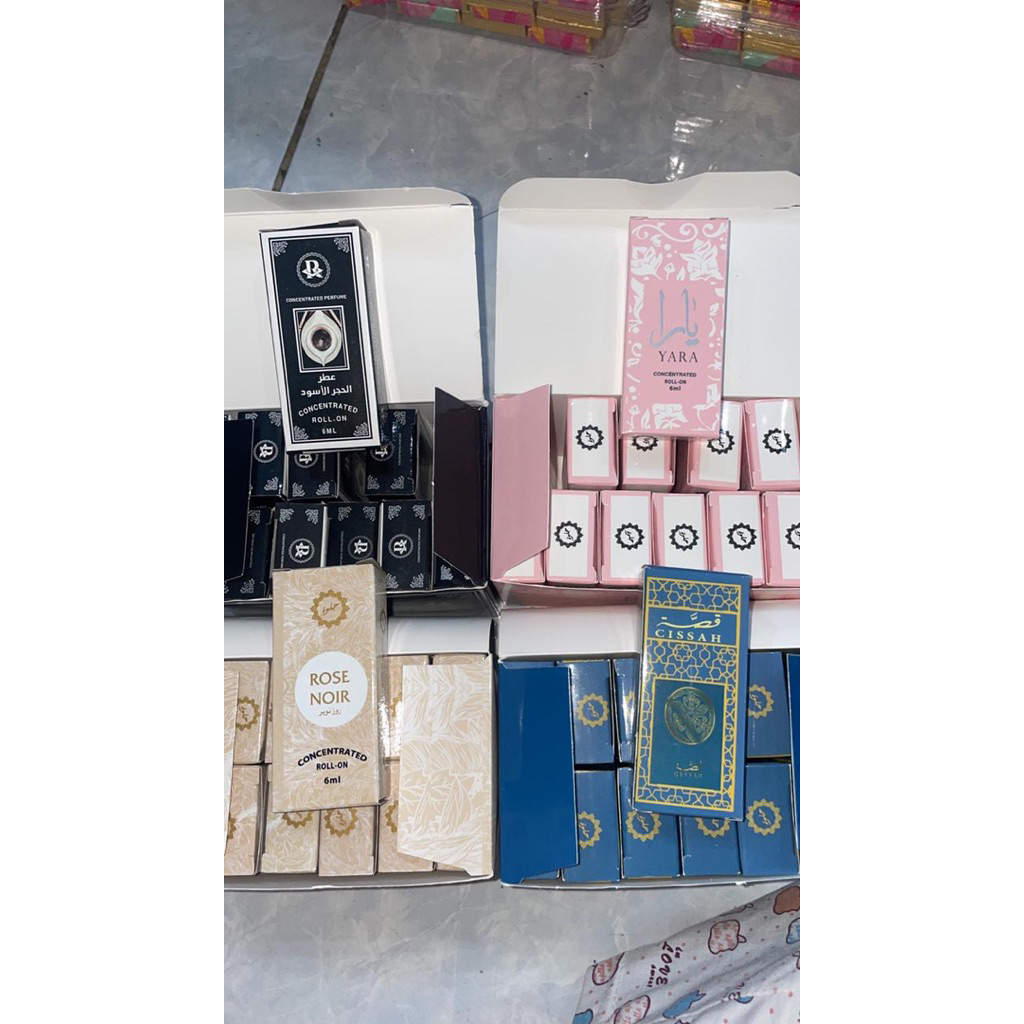 PARFUM ARAB ORI SAUDI/ROSE NOIR/YARA/GHISSAH/HAJAR ASWAD