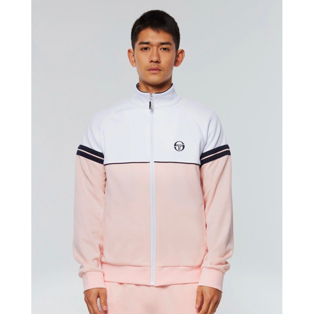 Sergio Tacchini Orion Tracktop Jacket In Pink / White