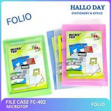 File Case F4/ Hard Case Dokumen/ Map Case/ Kertas/ Office/ Sekolah Stationery