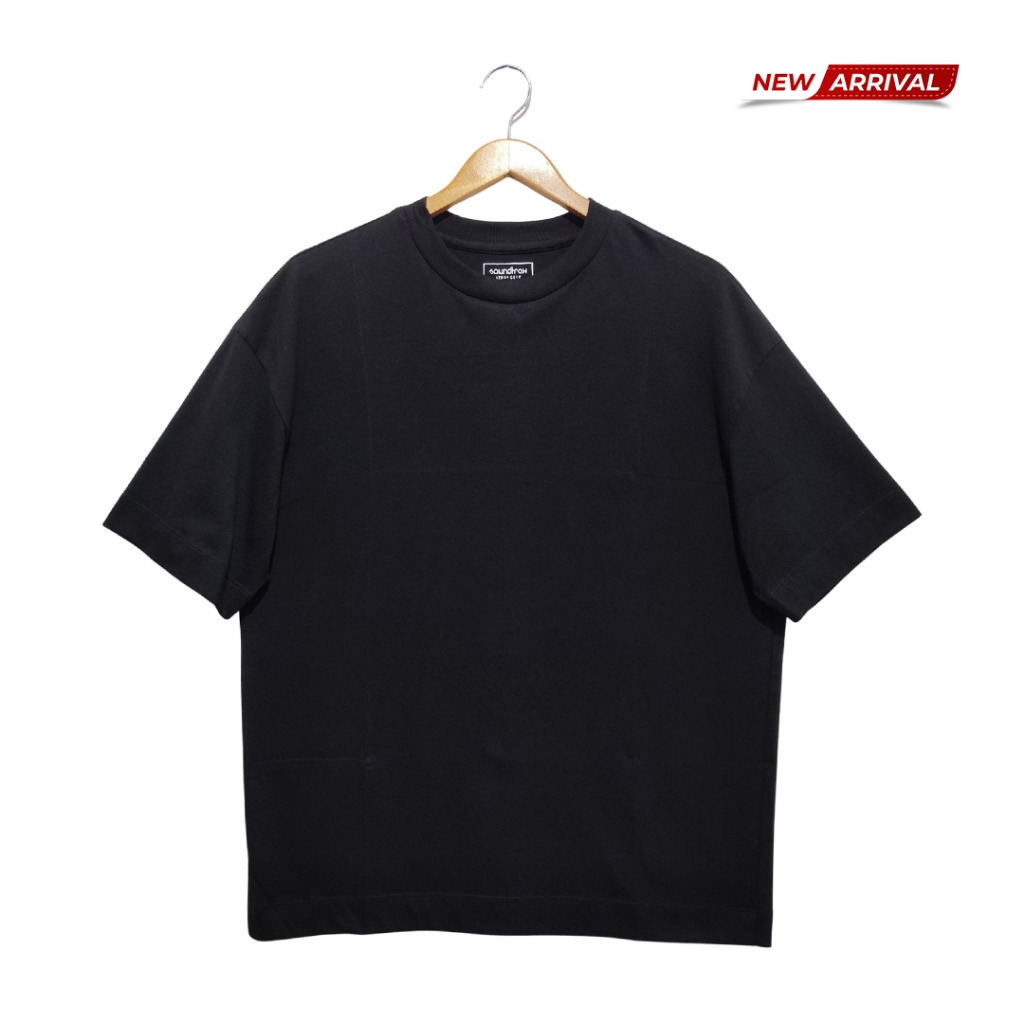 SOUNDTRAX Kaos Oversize Pria Polos Katun Combed Lengan Pendek