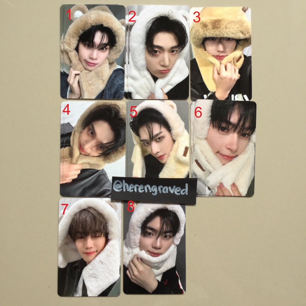 (Ready Stock) Photocard official Zerobaseone ZB1 apple music benefit blue paradise ricky sung hanbin
