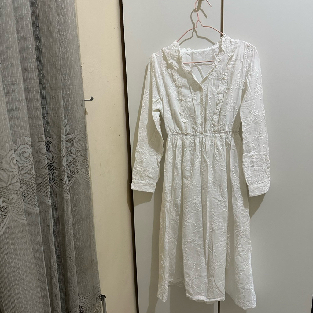 LONG DRESS FULL BROKAT SUPER LUXURY RENDA <preloved>