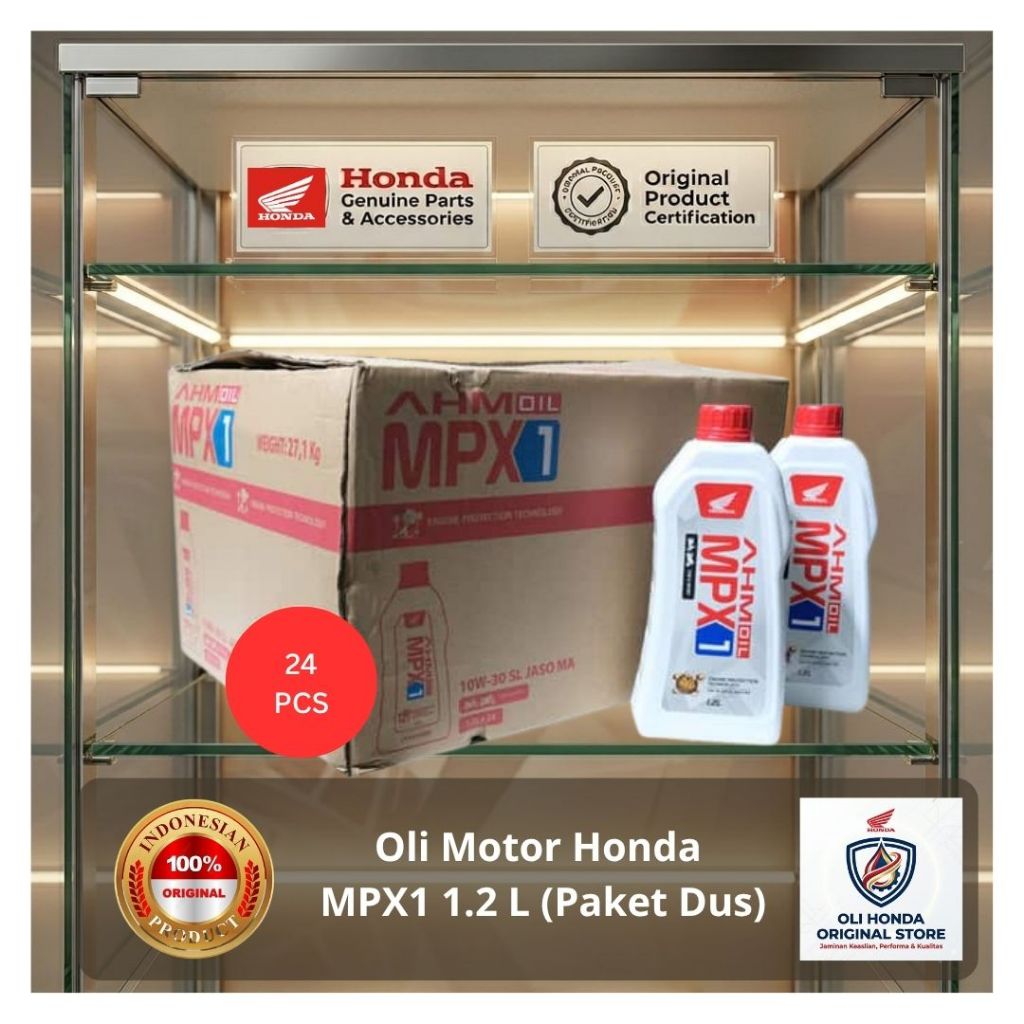 Oli Honda AHM - MPX1 1.2 L Original (Paket Dus)