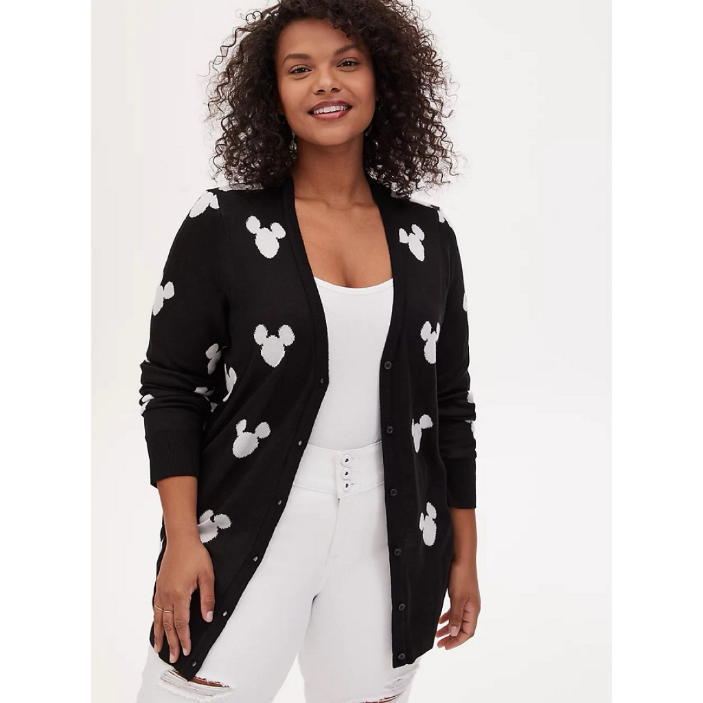 [ORIGINAL] Zara x DISNEY MICKEY MOUSE LOGO BLACK BUTTON FRONT CARDIGAN | Atasan wanita | Cardigan wo