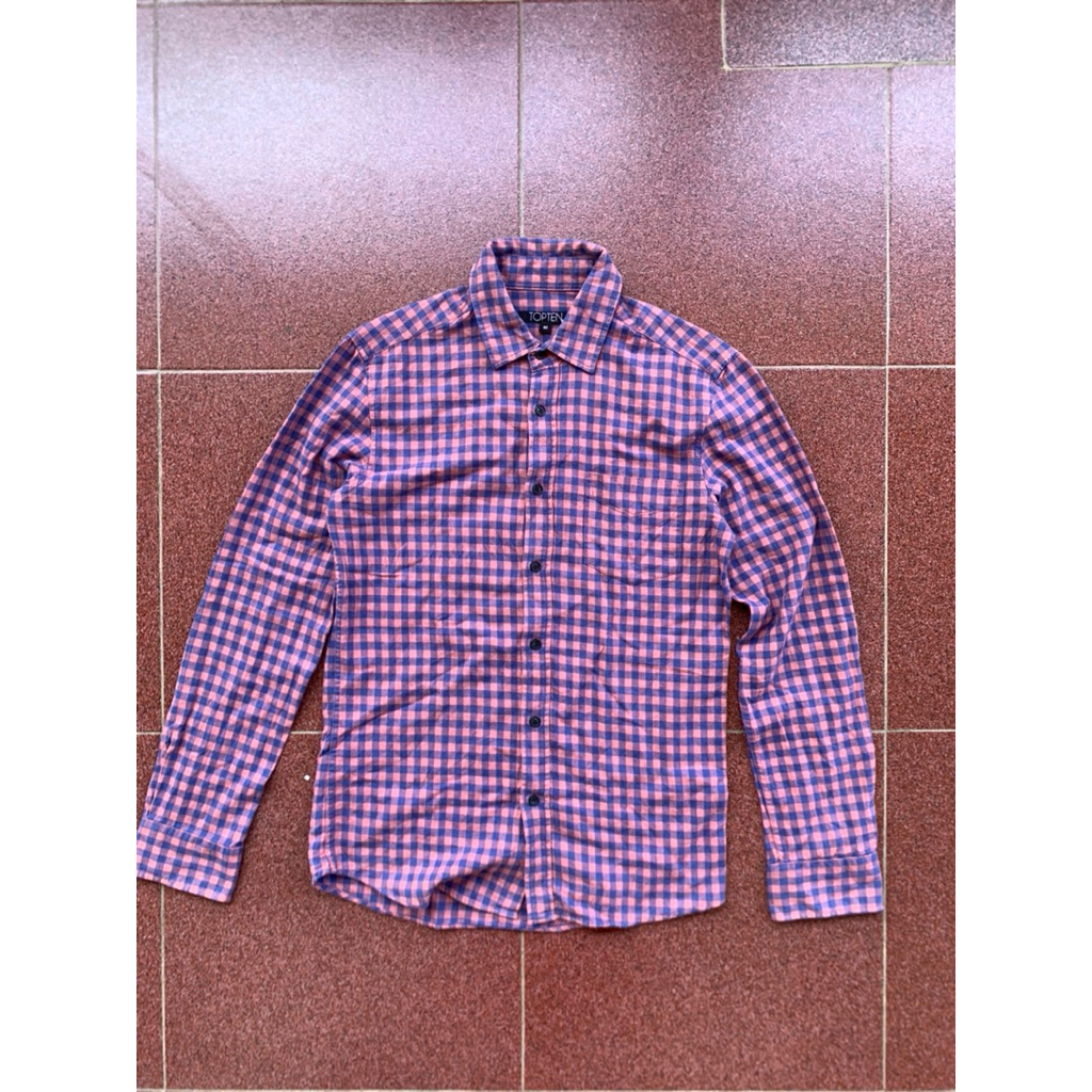 [preloved] kemeja kotak pria topten second - Bekas