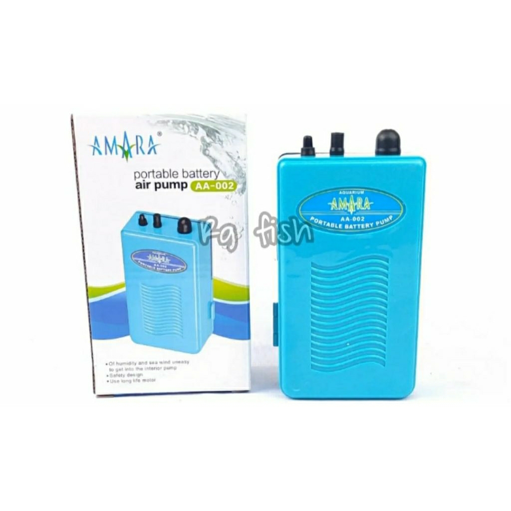 Aerator Amara Baterai AA02 mesin Aerator Airpump Batere Aquarium