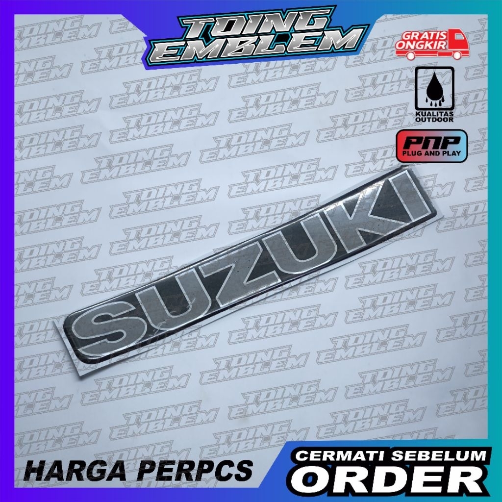 emblem timbul suzuki esteem 1.3 / emblem timbul suzuki esteem 1.6 gt / emblem bagasi suzuki esteem -