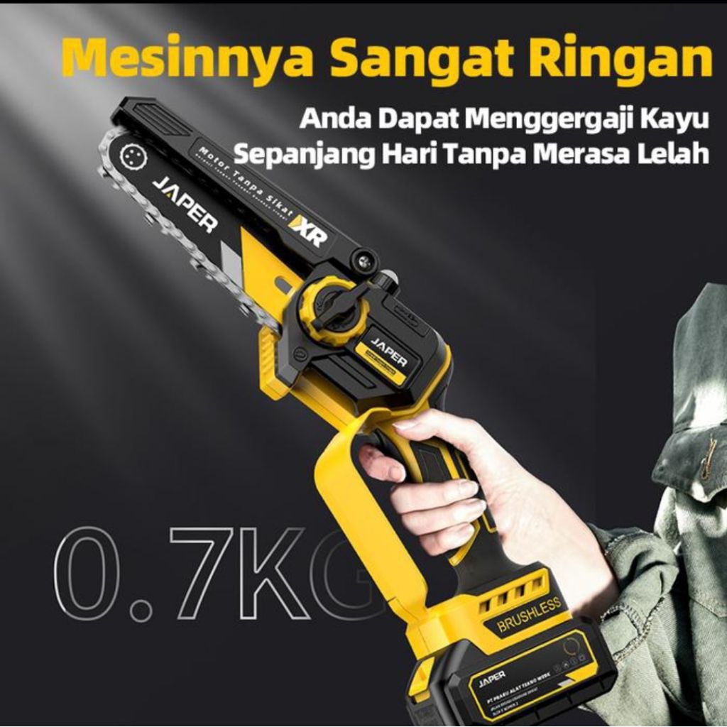 Cordless mini chainsaw 20v