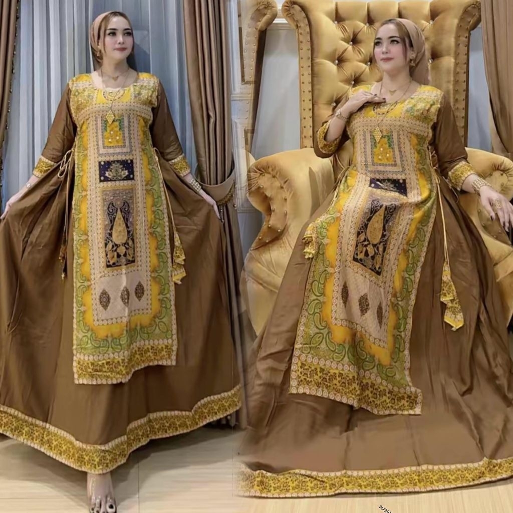 Gamis Hindi Sembur terbaru//Gamis Wanita Hindi