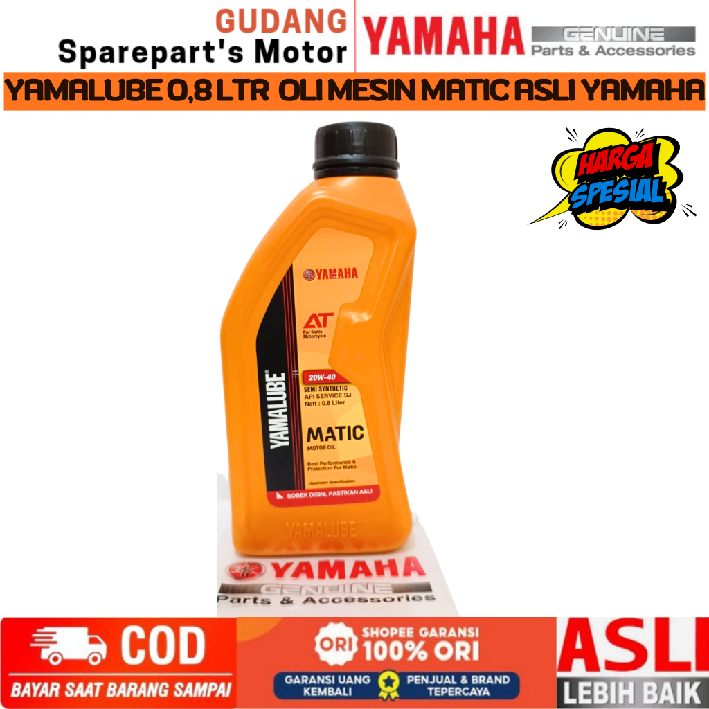 YAMALUBE OLI MESIN 800ML ASLI YAMAHA MATIC