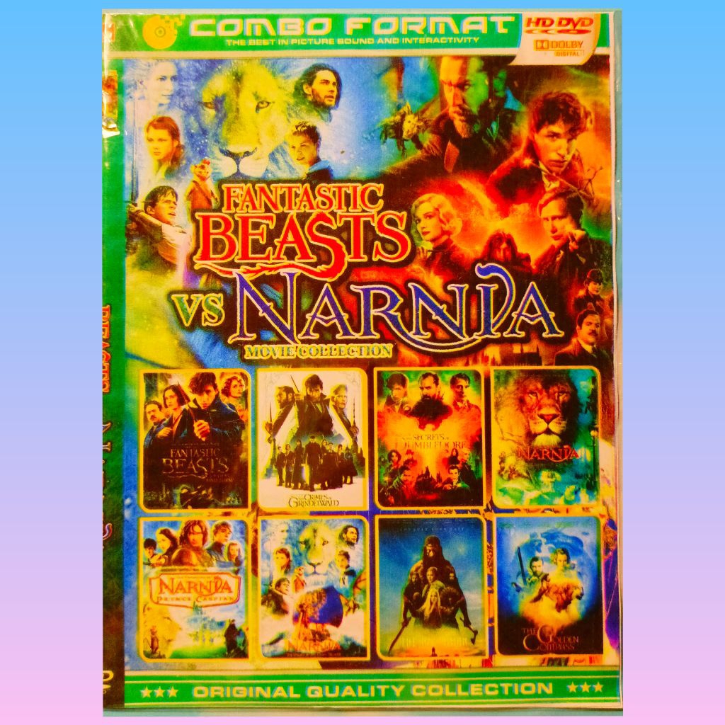 KASET FILM BARAT FANTASTIC BEAST NARNIA KOLEKSI CAMPURAN ISI 8 JUDUL PILIHAN TERBAIK
