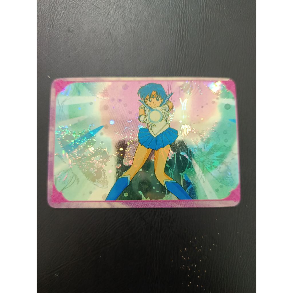 Kartu Sailor Moon S Vintage - Sailor Mercury (Floral Prism Card Original 90s)

