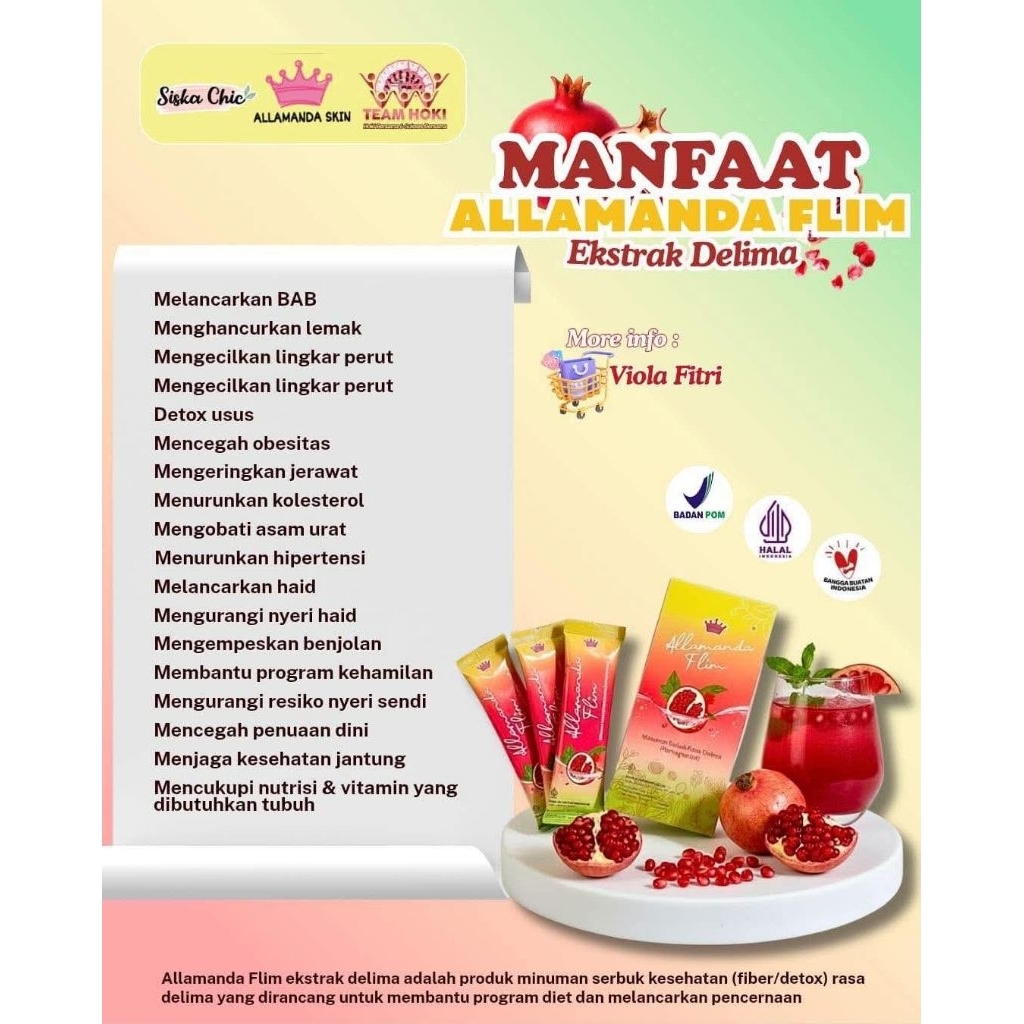 Gluta Alamanda Flim minuman fiber dan collagen