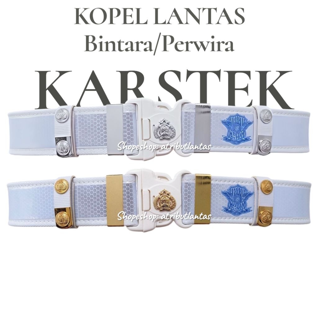 Kopel Lantas Original Karstek - Kopel Polisi - Kopel Polantas - Ikat Pinggang Lantas - Sabuk Lantas 
