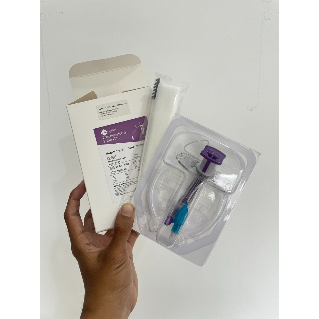 Size 7.5 Tracheostomy Tube Kits / kanul trakeostomi no.7.5 (SCW Medicath)