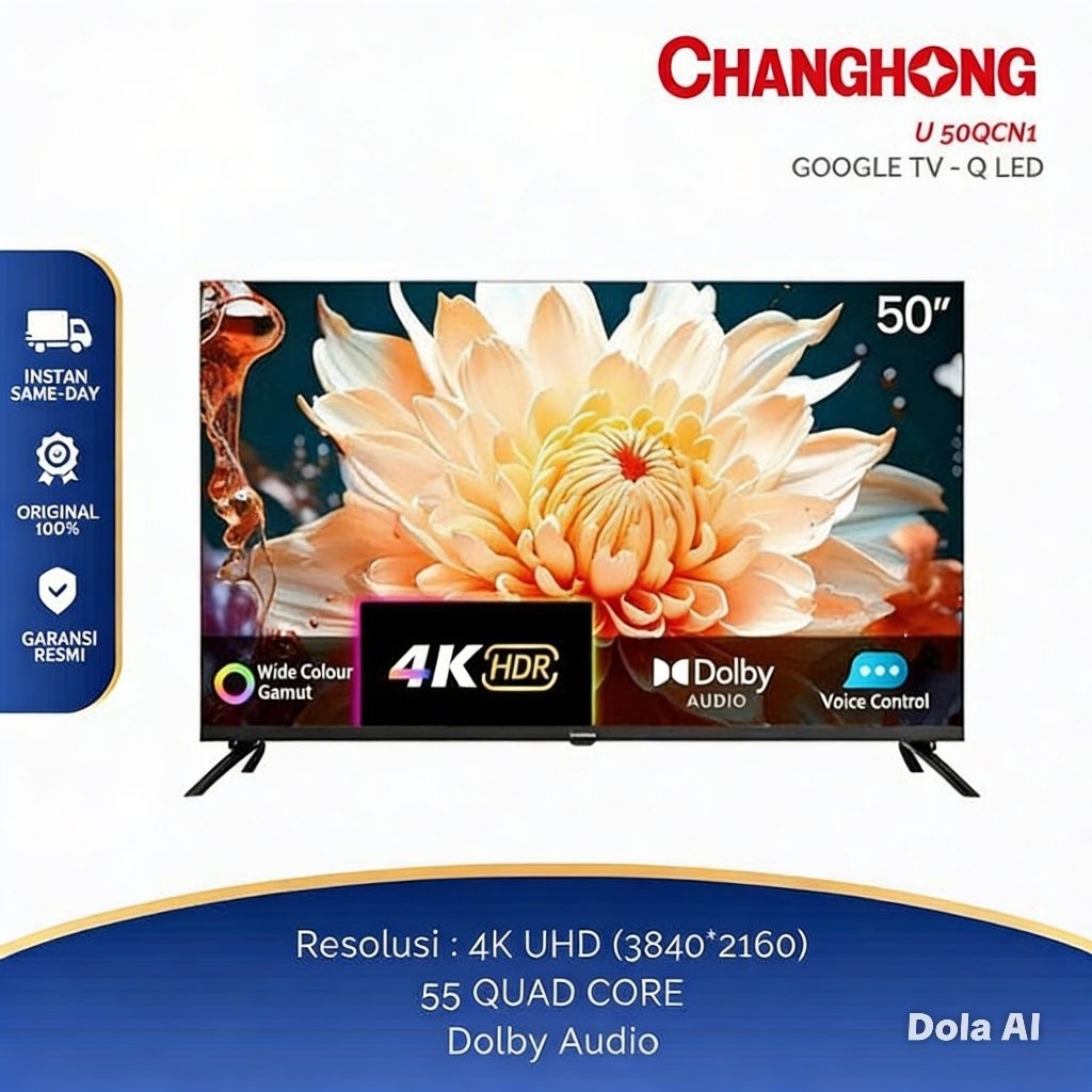 Changhong Android TV Qled 55 Inci U50QCN1