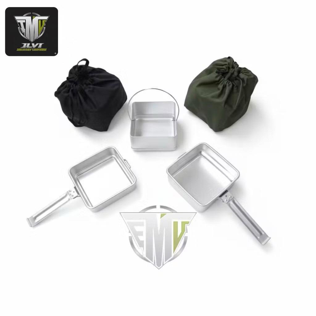 Nesting Kotak TNI - Alat Masak Camping - Cooking Set Kotak - Nesting TNI