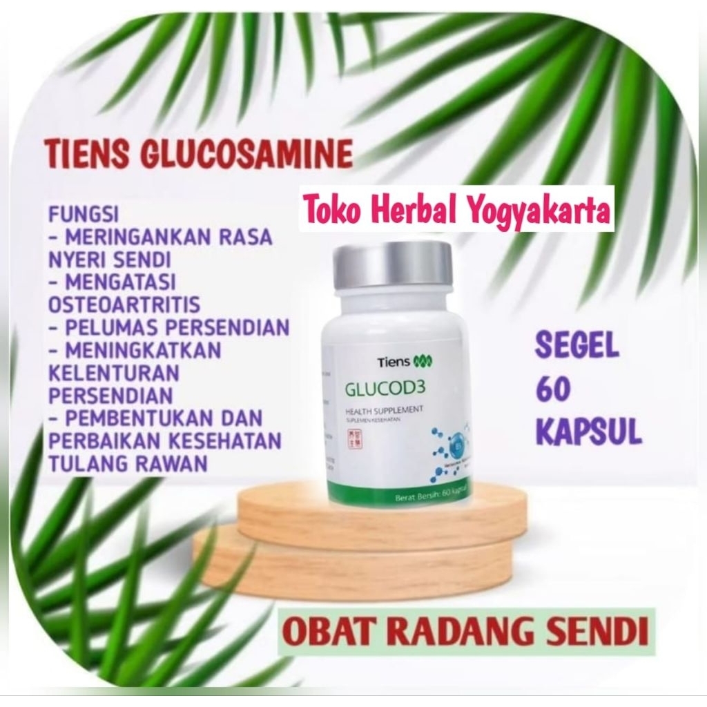 Tiens GLUCOD3 Glucosamine Tiens Glukosamin Herbal Cina Obat Nyeri Sendi Radang Sendi Nyeri Sendi Lut