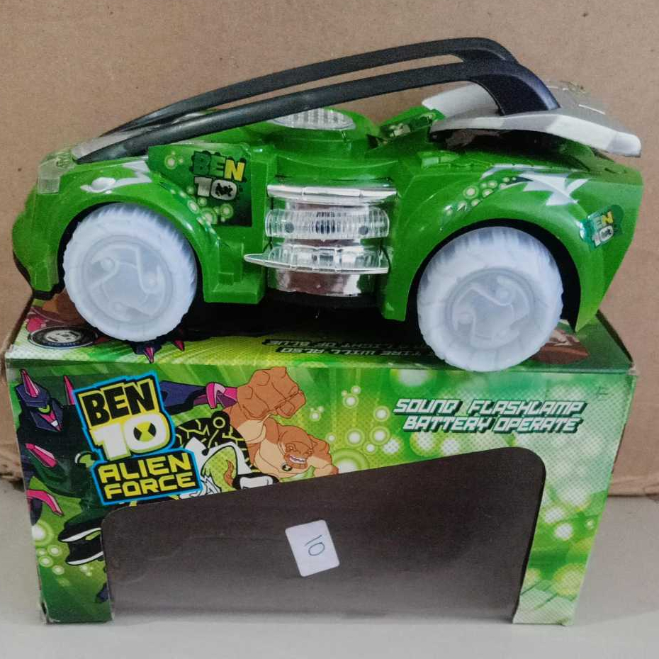 Mainan mobil mobilan ben 10 alien force 89-2222B  mainan mobil berlampu anak laki laki