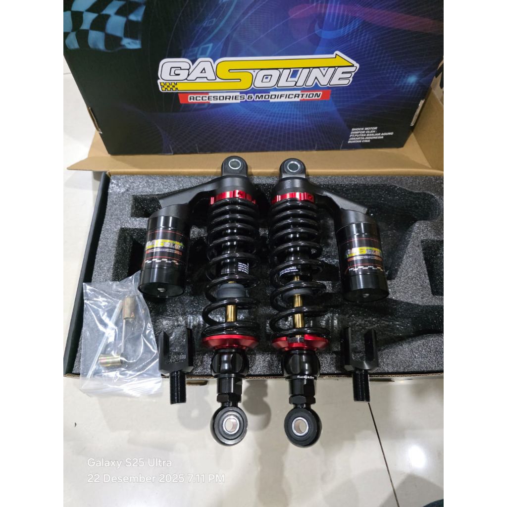 (Produk New) Shockbreaker Tabung Atas Model G+ Free Stiker YSS Ukuran 340MM Untuk Motor Nmax Old,PCX