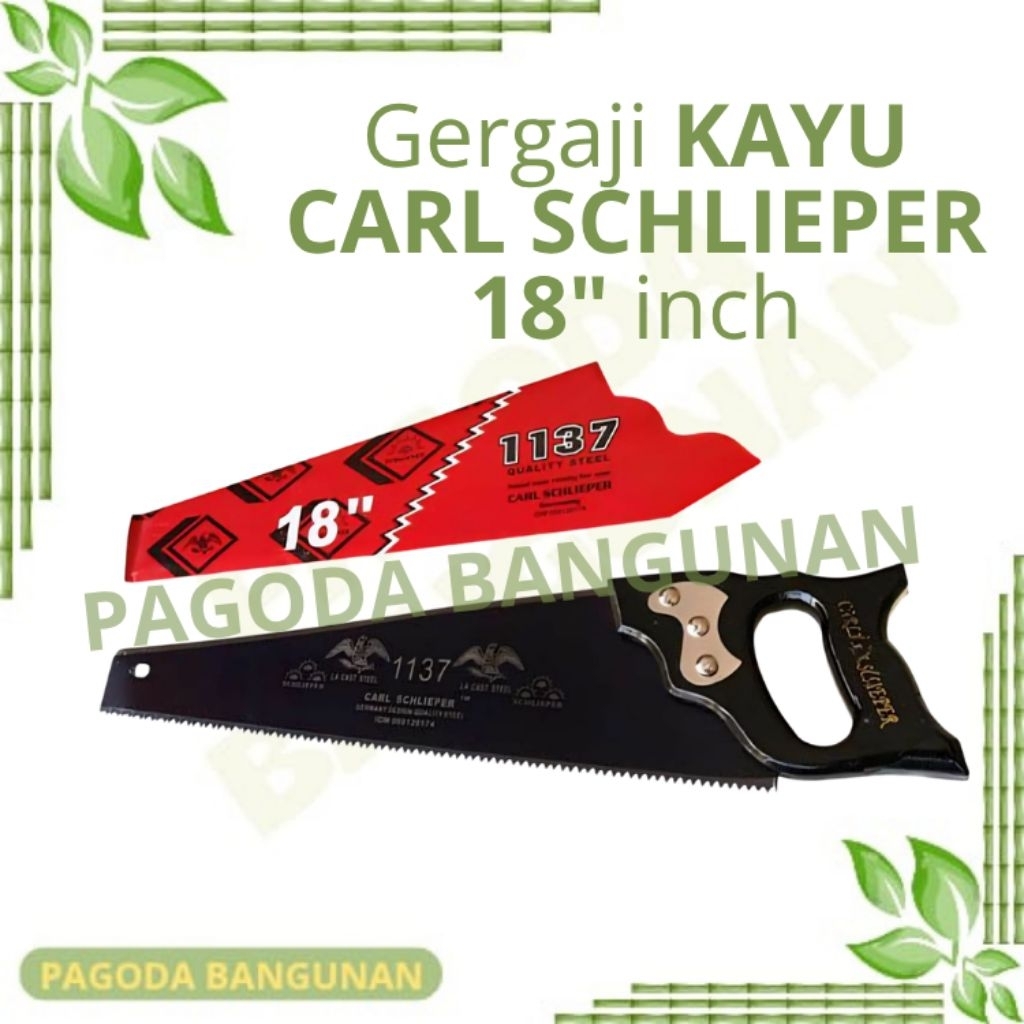 GERGAJI KAYU CAP MATA ORIGINAL CARL SCHLIEPER 18 INCH GRAJI KAYU TAJAM