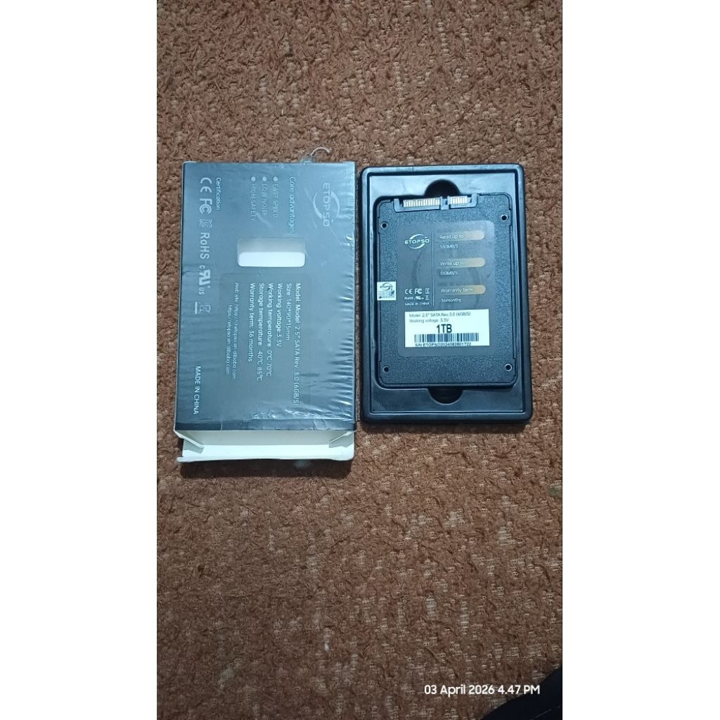Ssd Etopso 1tb second