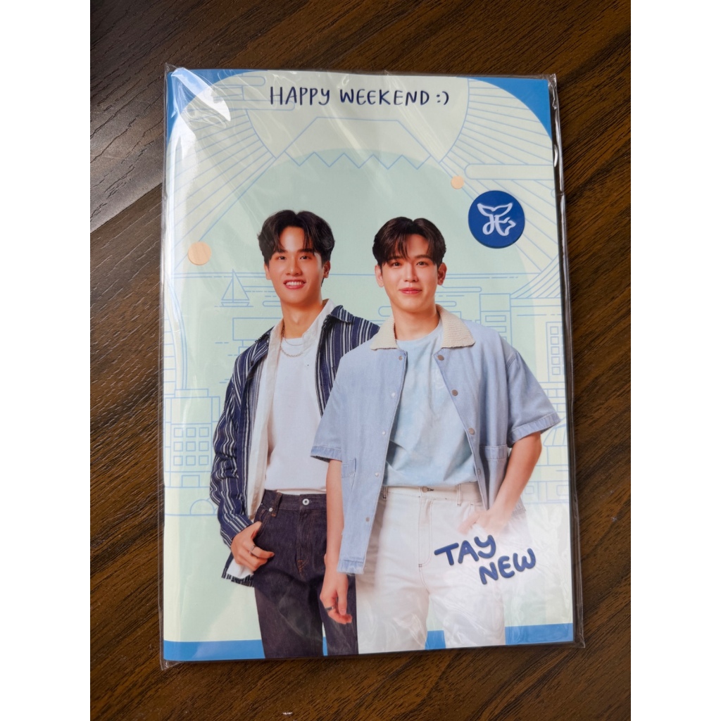 SEALED TAYNEW NOTEBOOK - SEALED KINNPORSCHE - SEALED KINNPORSCHE HITAM PC 1 box