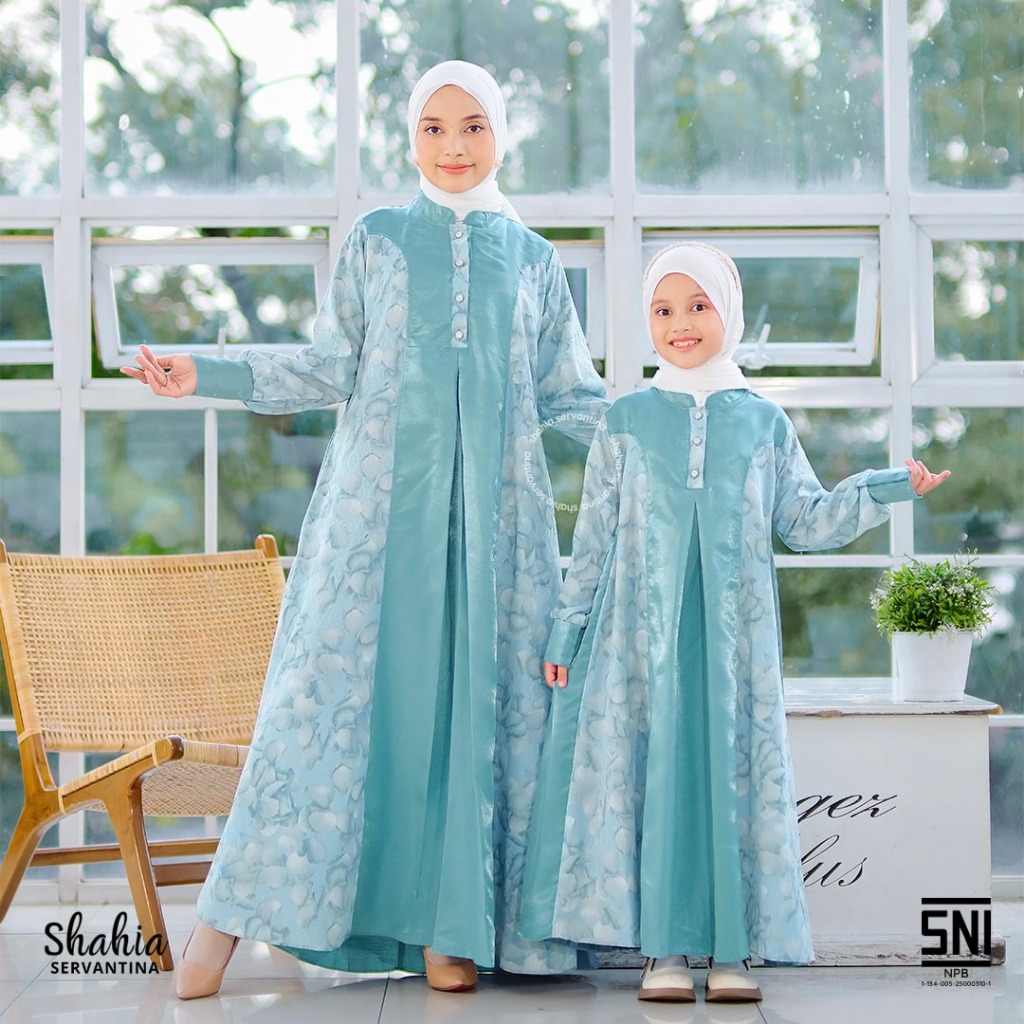 Shahia Servantina - Lavanya Dress Silk Anak Perempuan Couple Mom & Kids