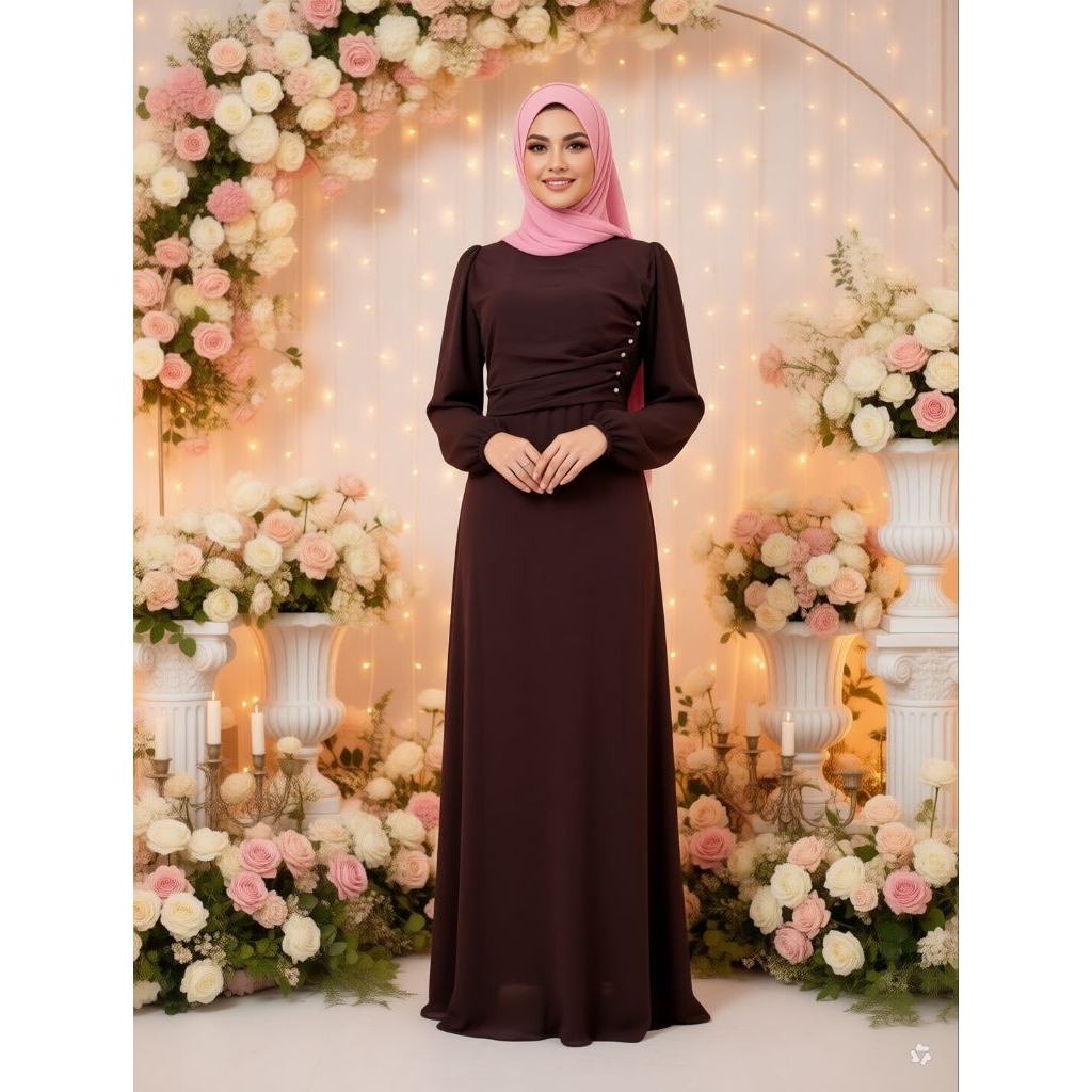 Dress MP01/ Dress Naumi/ Dress kondangan/ bahan Ceruti babydoll