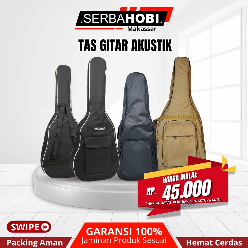 TAS GITAR AKUSTIK / SARUNG GITAR / SOFTCASE GITAR MURAH KUALITAS BAGUS
