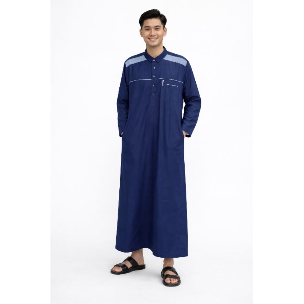 Baju Gamis Jubah Pria Katun Twill Premium