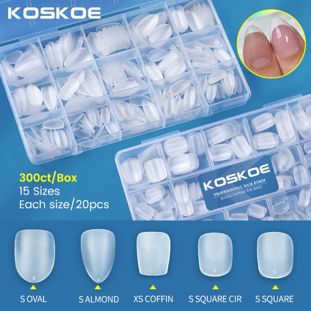 fake nails soft gel tips koskoe