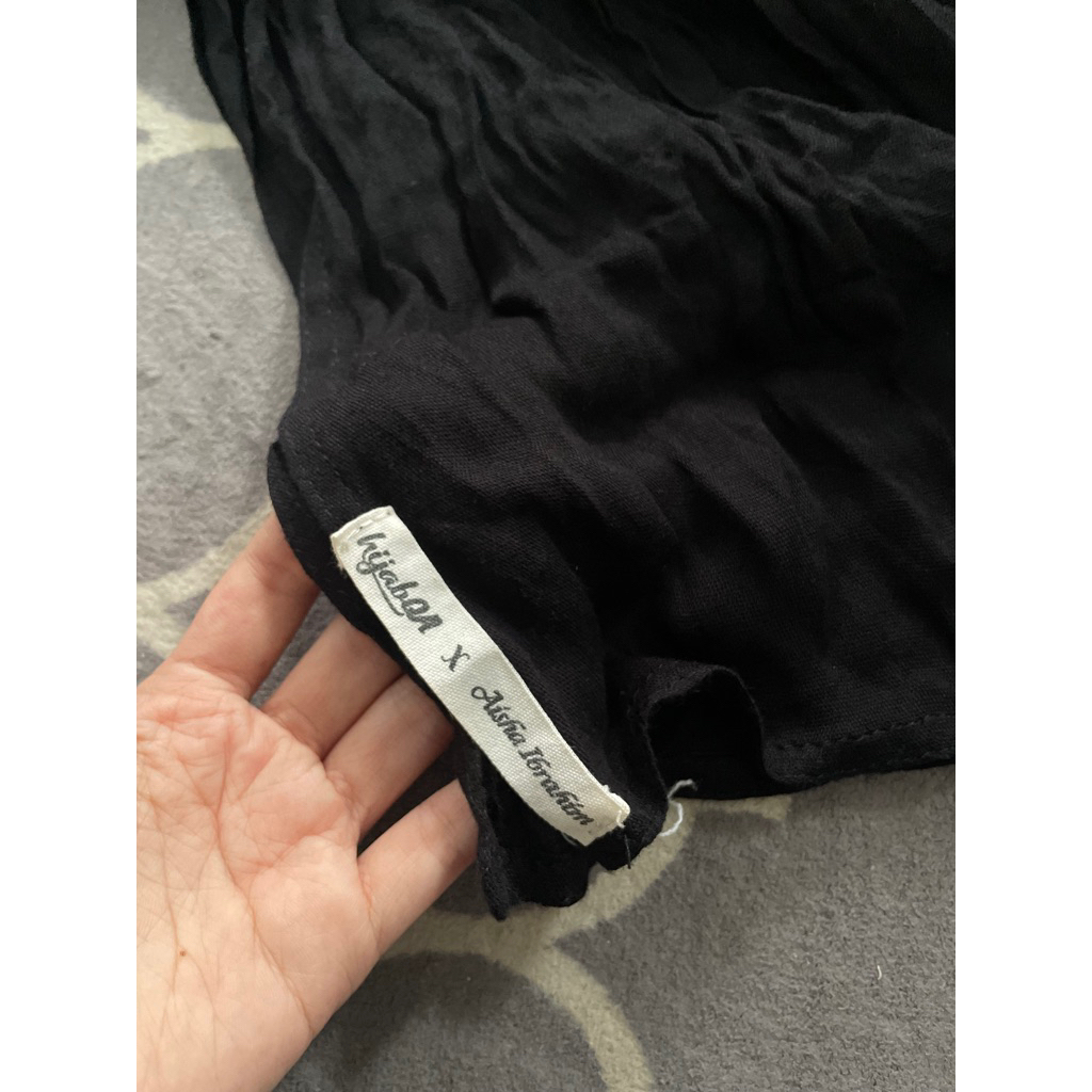 Pashmina Viscose Black Hijabqa