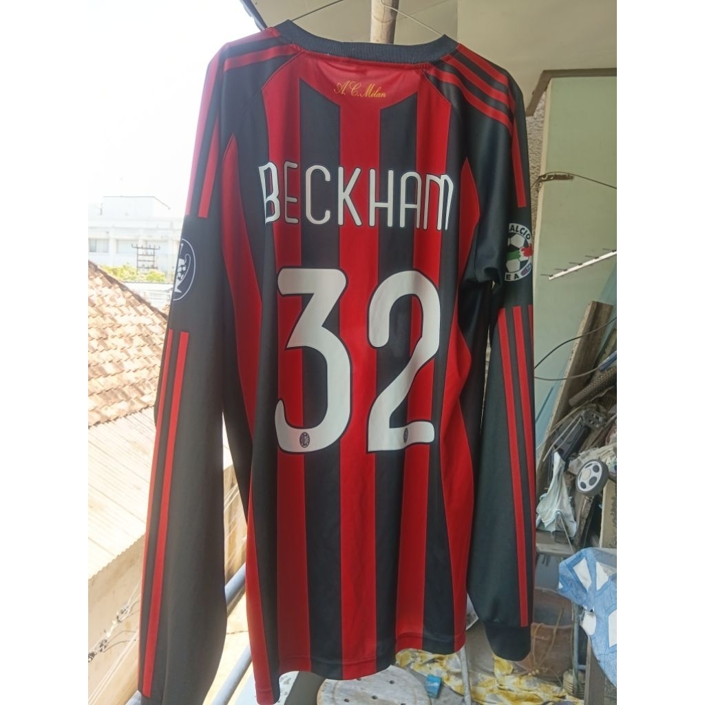 Jersey Home Ac Milan 2007/2008  Beckham