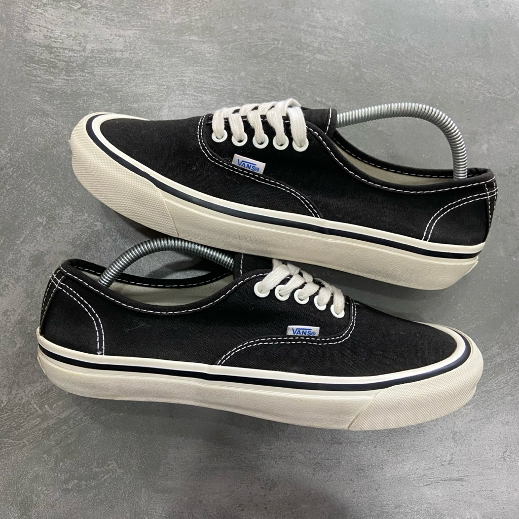 [Size 43] Rare Vans Authentic 44 DX Anaheim Factory Black White Second Original Kondisi Nominus Warn
