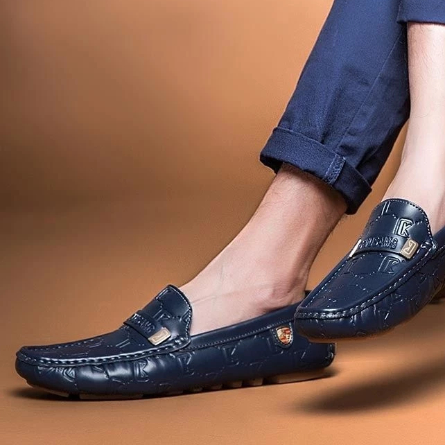 Sepatu Pria Loafers Sepatu Slip On Tanpa Tali 45